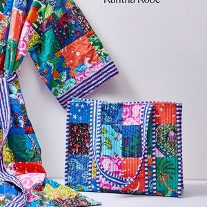 Printfresh Multicolor Patchwork Kantha Petite Traveler Tote Bag